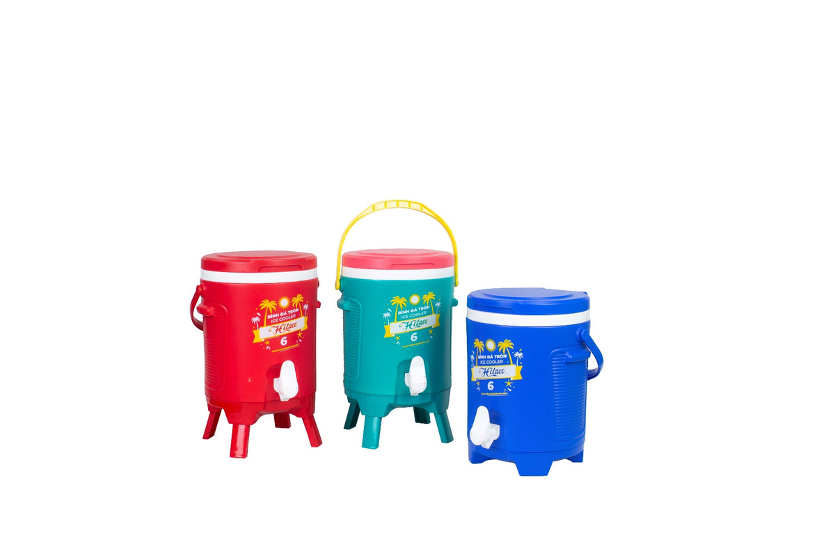 Bình Đá Tròn Hibox 12L Sọc – Gia Đình, Dã Ngoại | Hiệp Thành