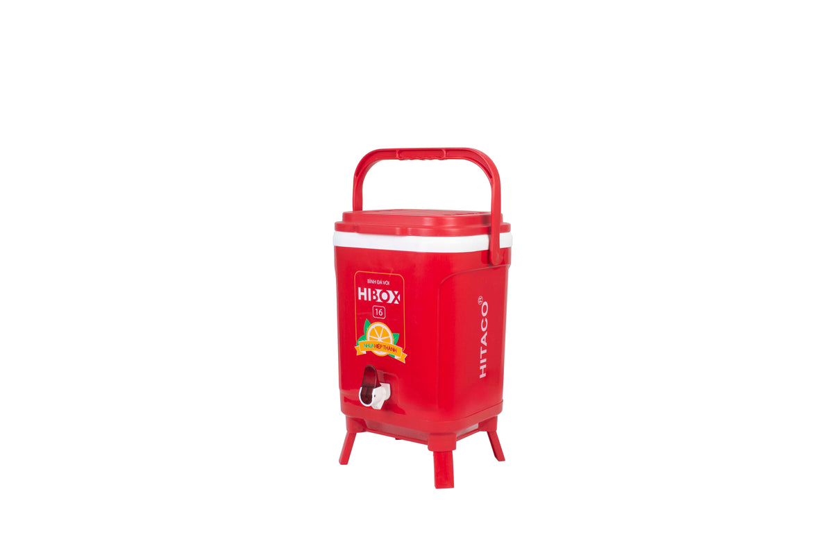 Thùng Đá Hibox 16L Có Vòi - Mặt trước