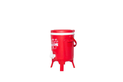 Bình đá có vòi Hibox 6L màu đỏ - Nhựa Hiệp Thành
