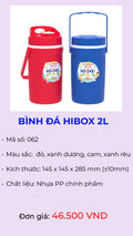 Bình đá giữ lạnh Hibox 2L model 062 – Nhựa Hiệp Thành
