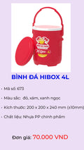 Bình đá tròn giữ lạnh Hibox 4L model 673 – Nhựa Hiệp Thành
