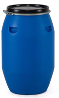 Thùng phuy nhựa HDPE 120L đai sắt Open-Top – Nhựa Hiệp Thành