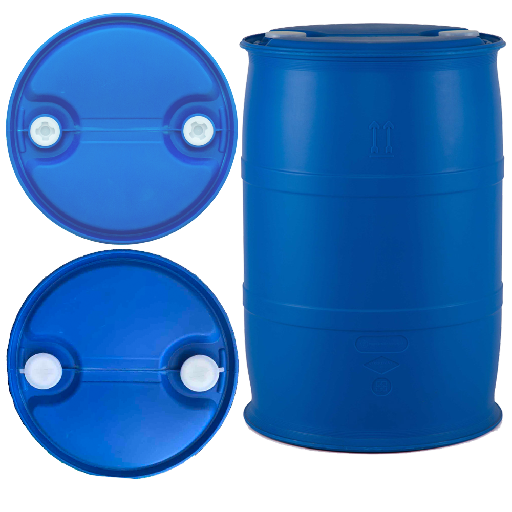 Thùng phuy nhựa HDPE 220L 2 nắp nhỏ Closed-Head – Nhựa Hiệp Thành