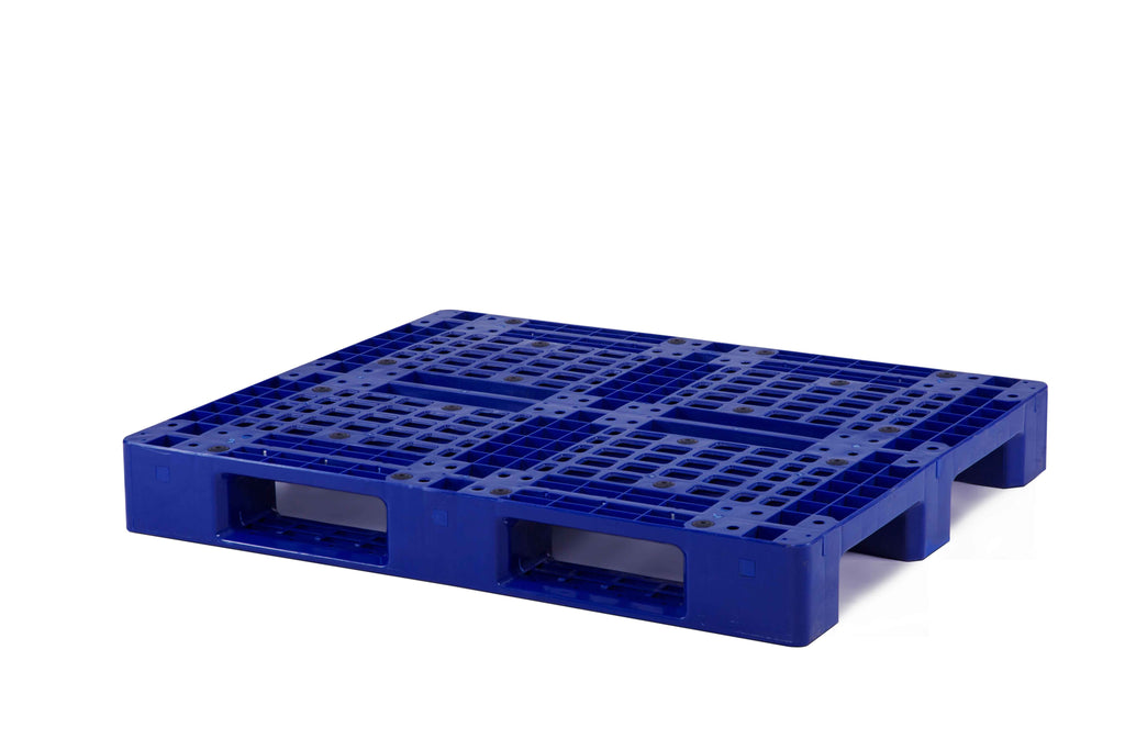 Pallet nhựa 466LS lõi sắt mặt trên 1200x1000mm tải 5 tấn - Nhựa Hiệp Thành