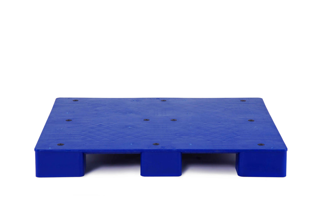 Pallet nhựa chân 497C HDPE mặt bít mặt chính 1200x1000x140mm tải 3 tấn - Nhựa Hiệp Thành