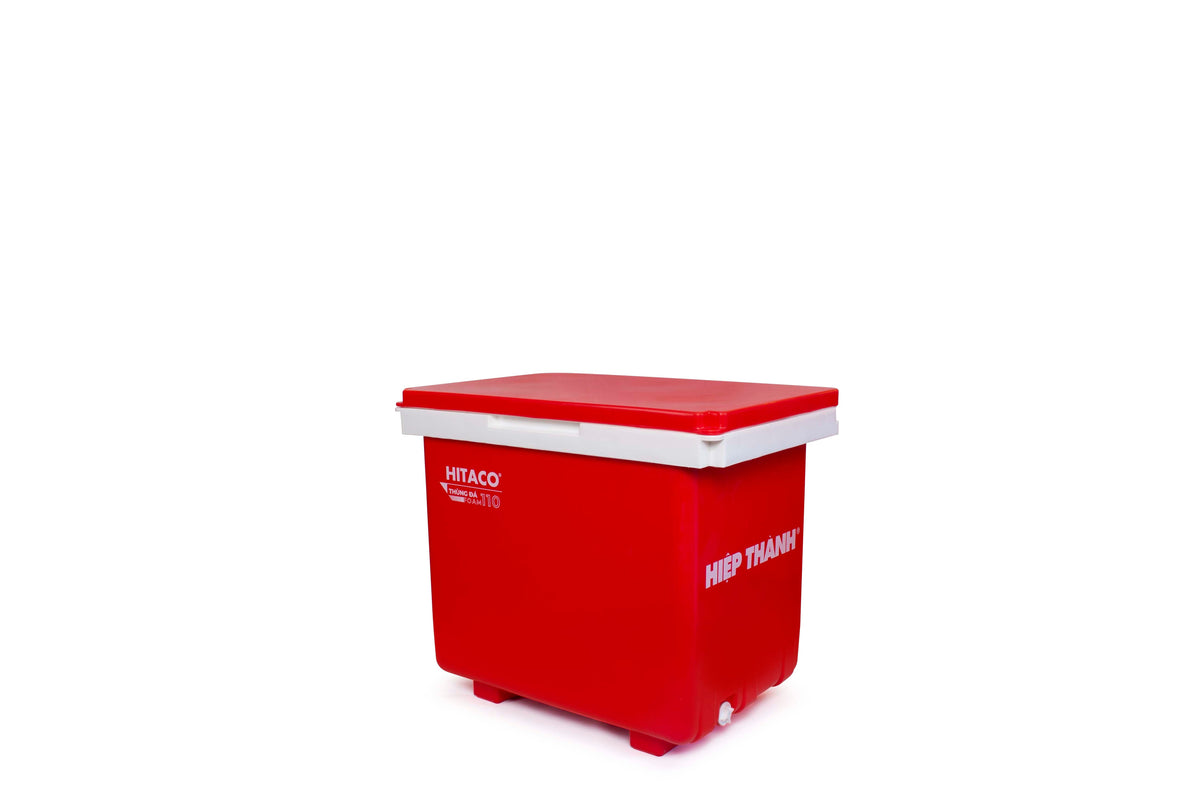 Thùng đá Hibox Foam 110L màu đỏ/trắng - Nhựa Hiệp Thành