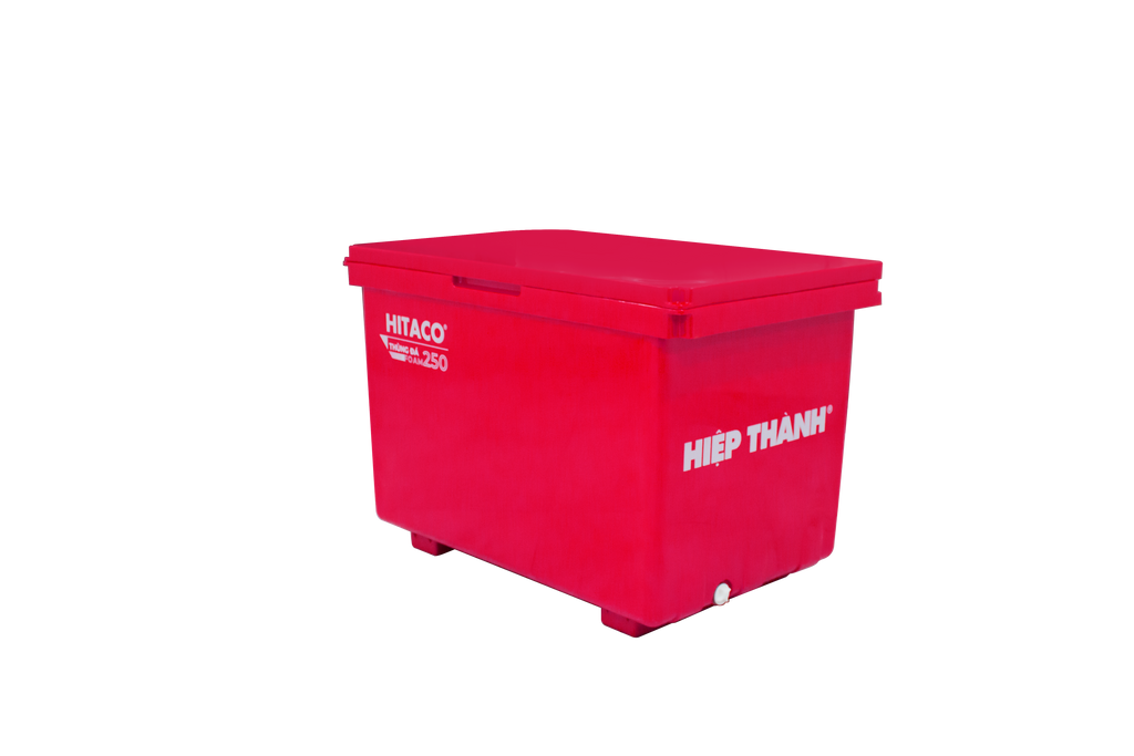 Thùng đá Hibox Foam 250L màu đỏ - Nhựa Hiệp Thành