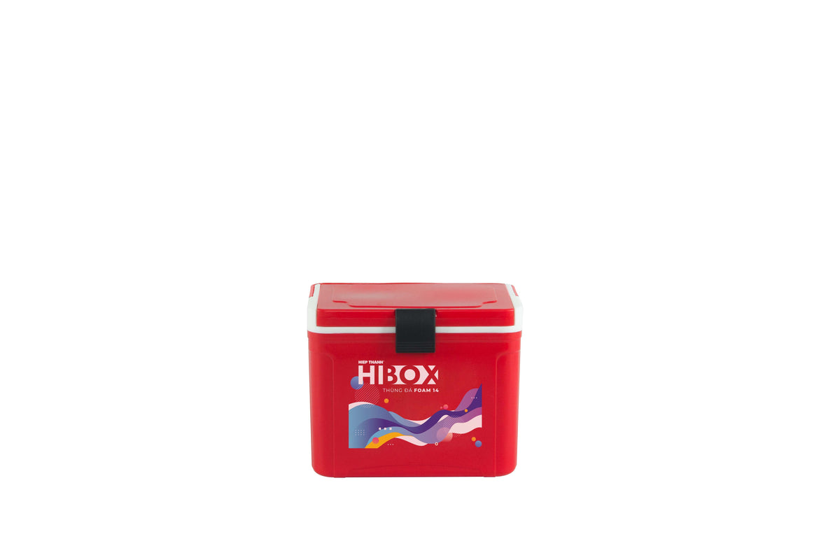 Thùng đá Hibox Foam 14L mặt trước - Nhựa Hiệp Thành
