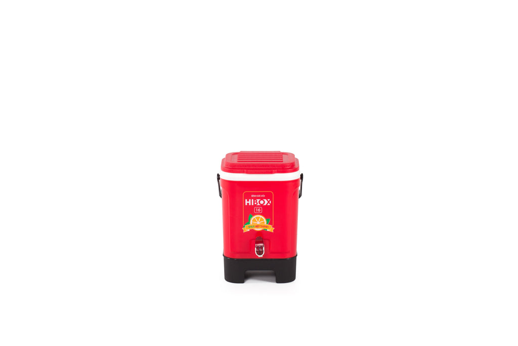 Thùng đá có vòi Hibox Foam 16L mặt trước - Nhựa Hiệp Thành