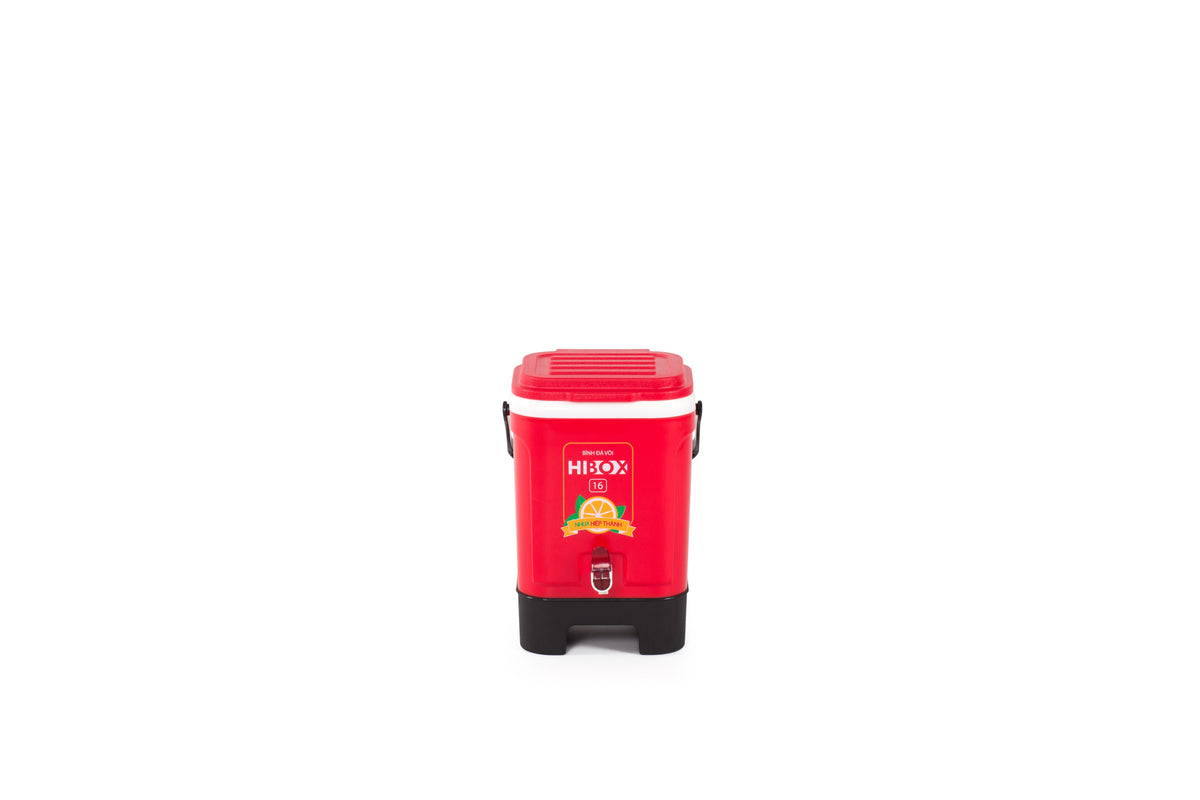 Thùng đá có vòi Hibox Foam 16L mặt trước - Nhựa Hiệp Thành
