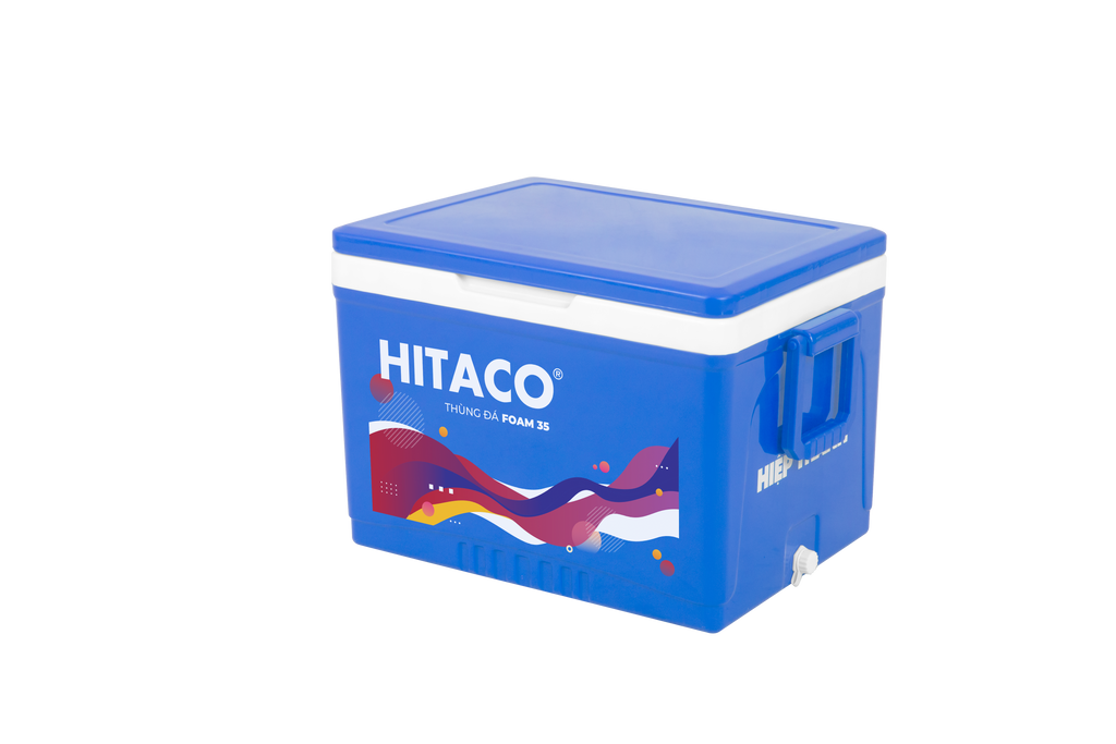 Thùng đá Hibox Foam 35L mặt hông - Nhựa Hiệp Thành