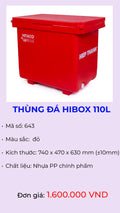 Thùng đá giữ lạnh Hibox 110L mã 643 – Nhựa Hiệp Thành