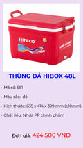 Thùng đá giữ lạnh Hibox 48L mã 581 – Nhựa Hiệp Thành