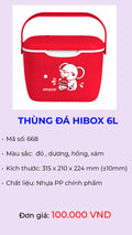 Thùng đá giữ lạnh Hibox 6L mã 668 – Nhựa Hiệp Thành